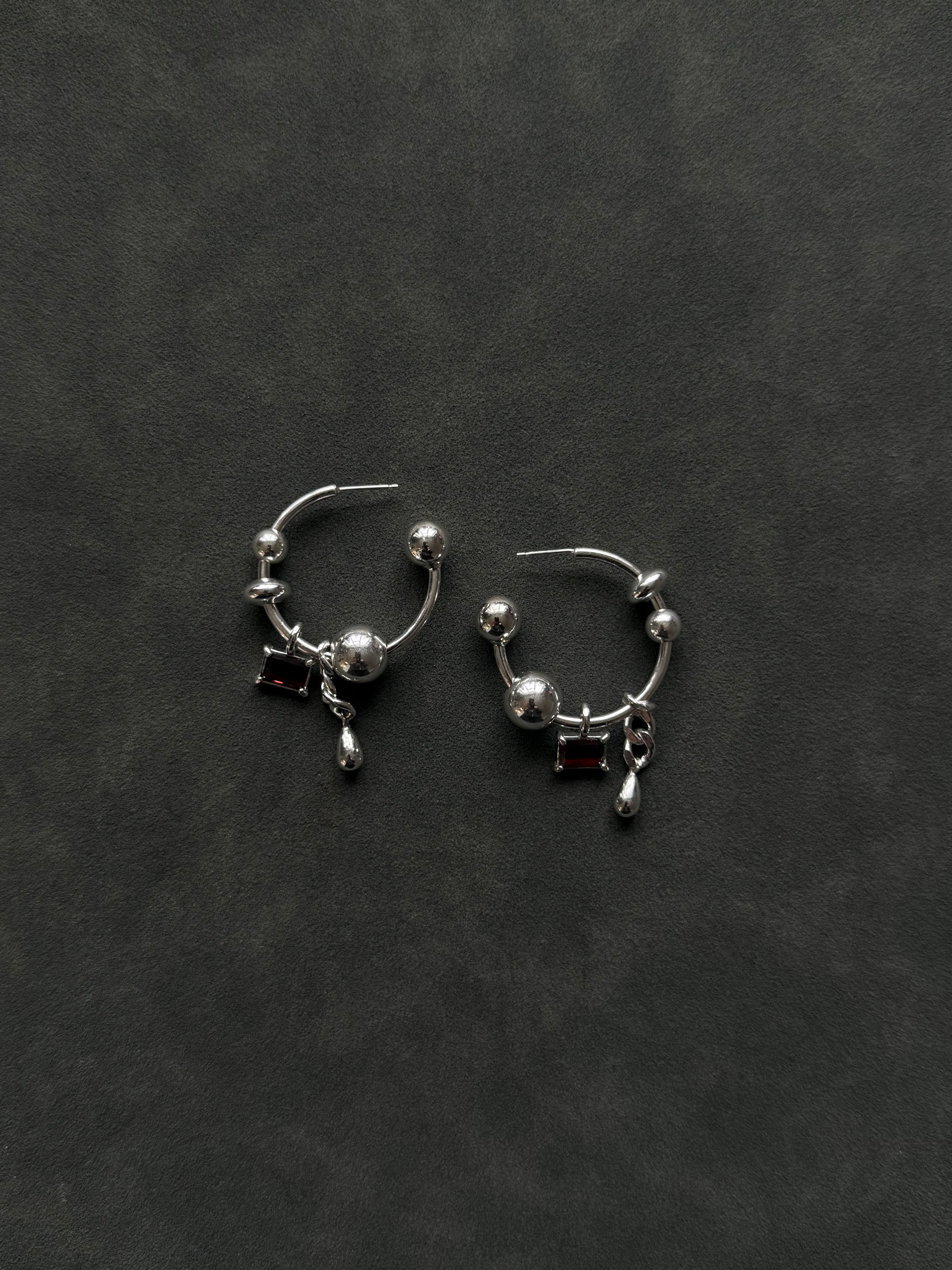 CHARM HOOPS - more gemstones available - Image 3