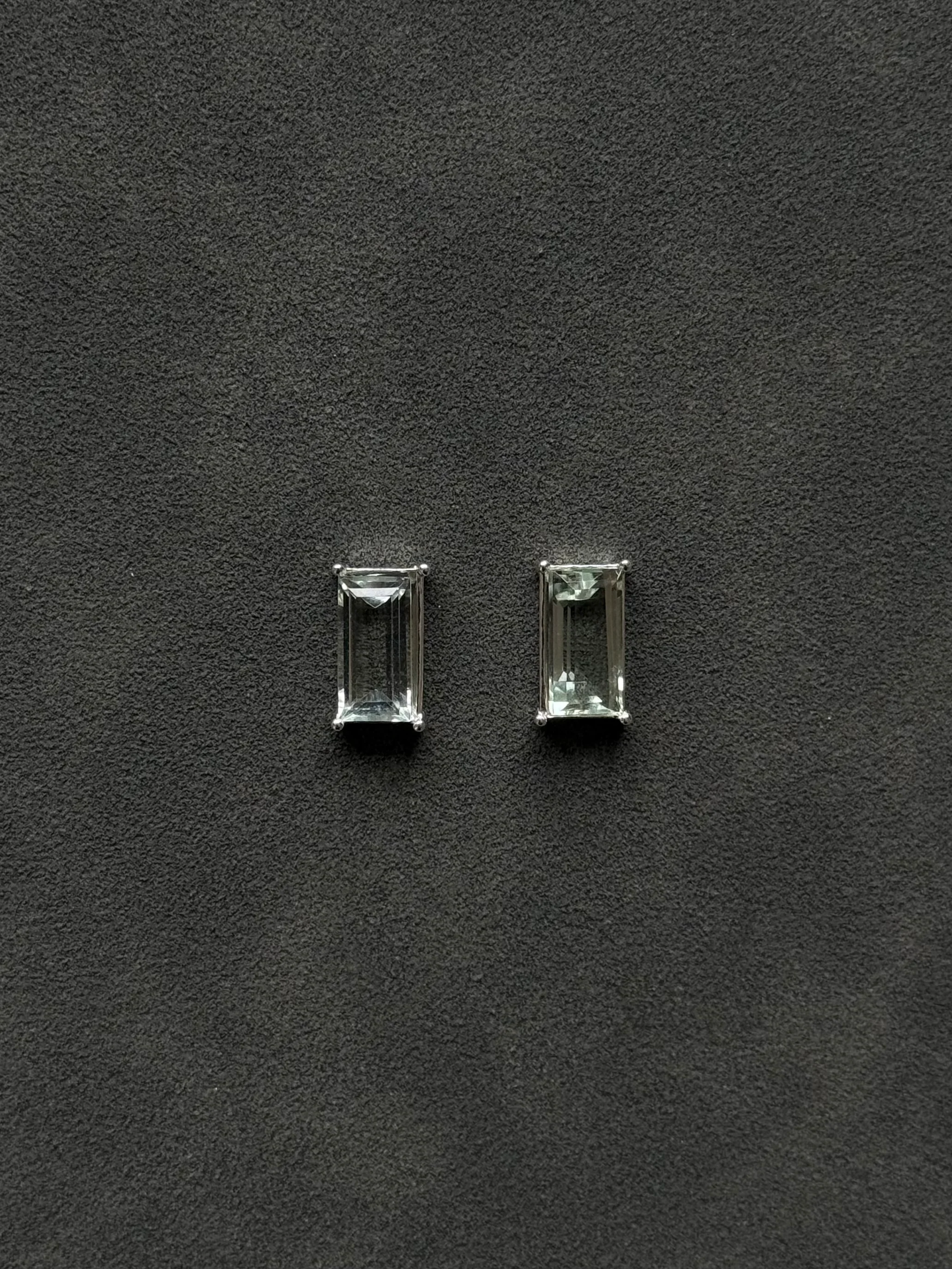 LARGE BAGUETTE STUDS- more stones available - Image 4